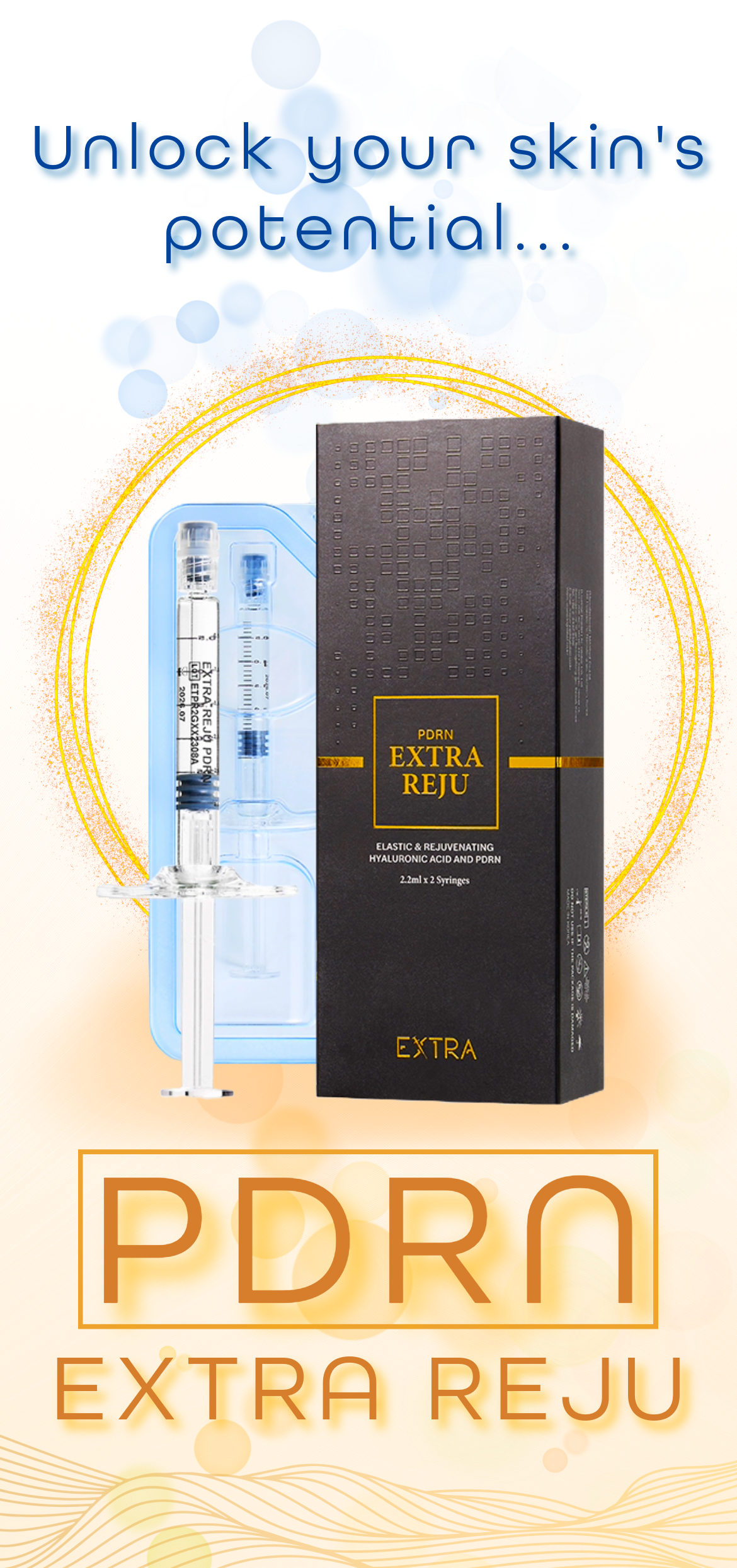 Extra Reju PDRN Skin Booster – Professional Hydration & Skin Conditioning Care, 2.2ml x 2ea