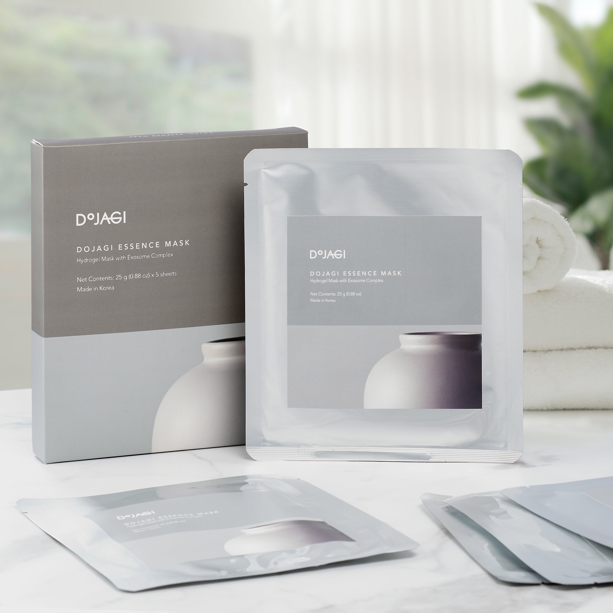 DOJAGI Hydrogel Mask with Exosome Complex, Intensive Hydration & Firming Care, 25g x 5 Sheets