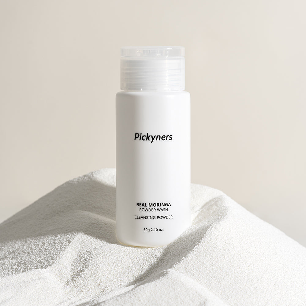 Pickyners Real Moringa Cleansing Powder – Enzyme Exfoliating Cleanser for Smooth &amp; Balanced Skin