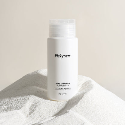 Pickyners Real Moringa Cleansing Powder – Enzyme Exfoliating Cleanser, 60g (2.11 oz)