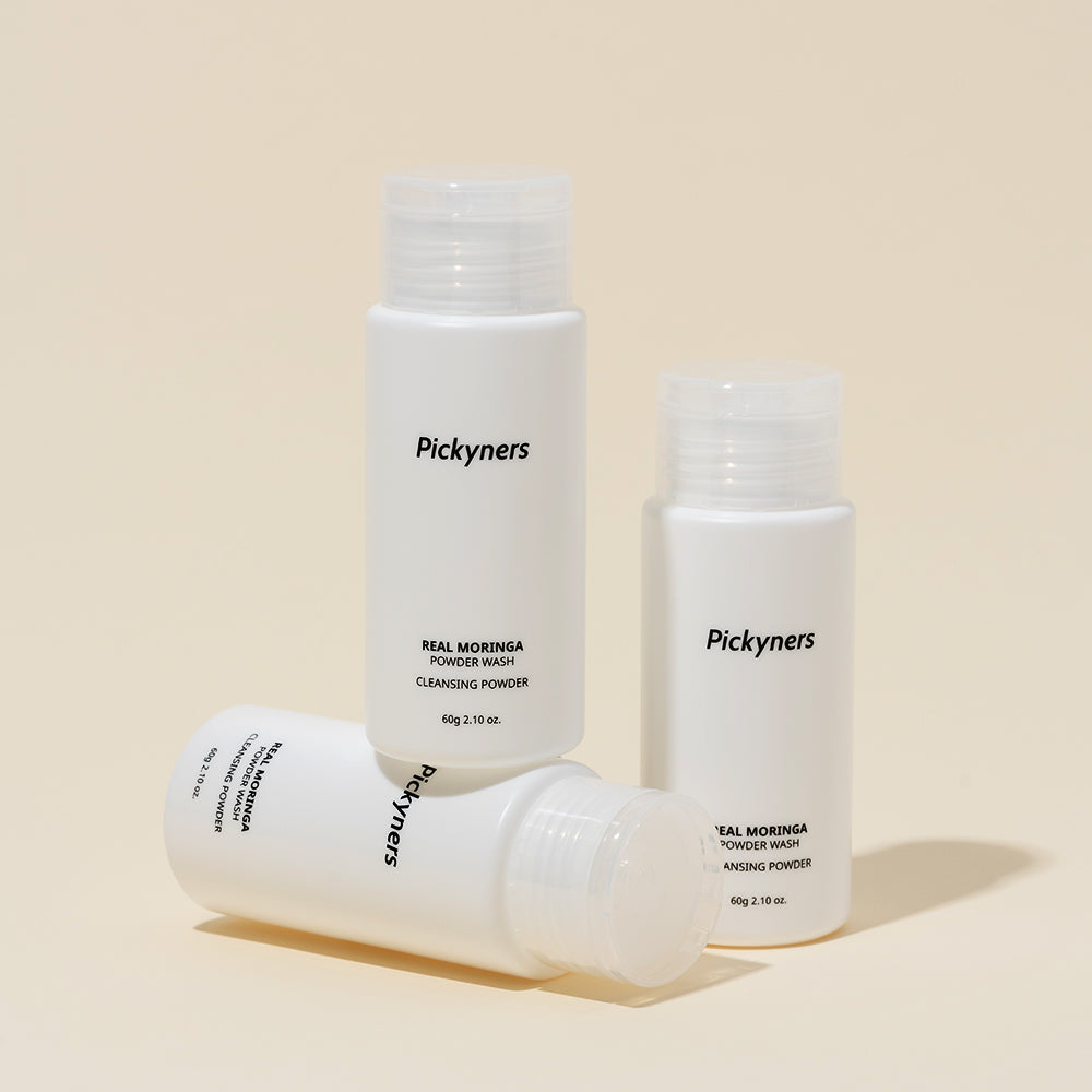 Pickyners Real Moringa Cleansing Powder – Enzyme Exfoliating Cleanser for Smooth &amp; Balanced Skin