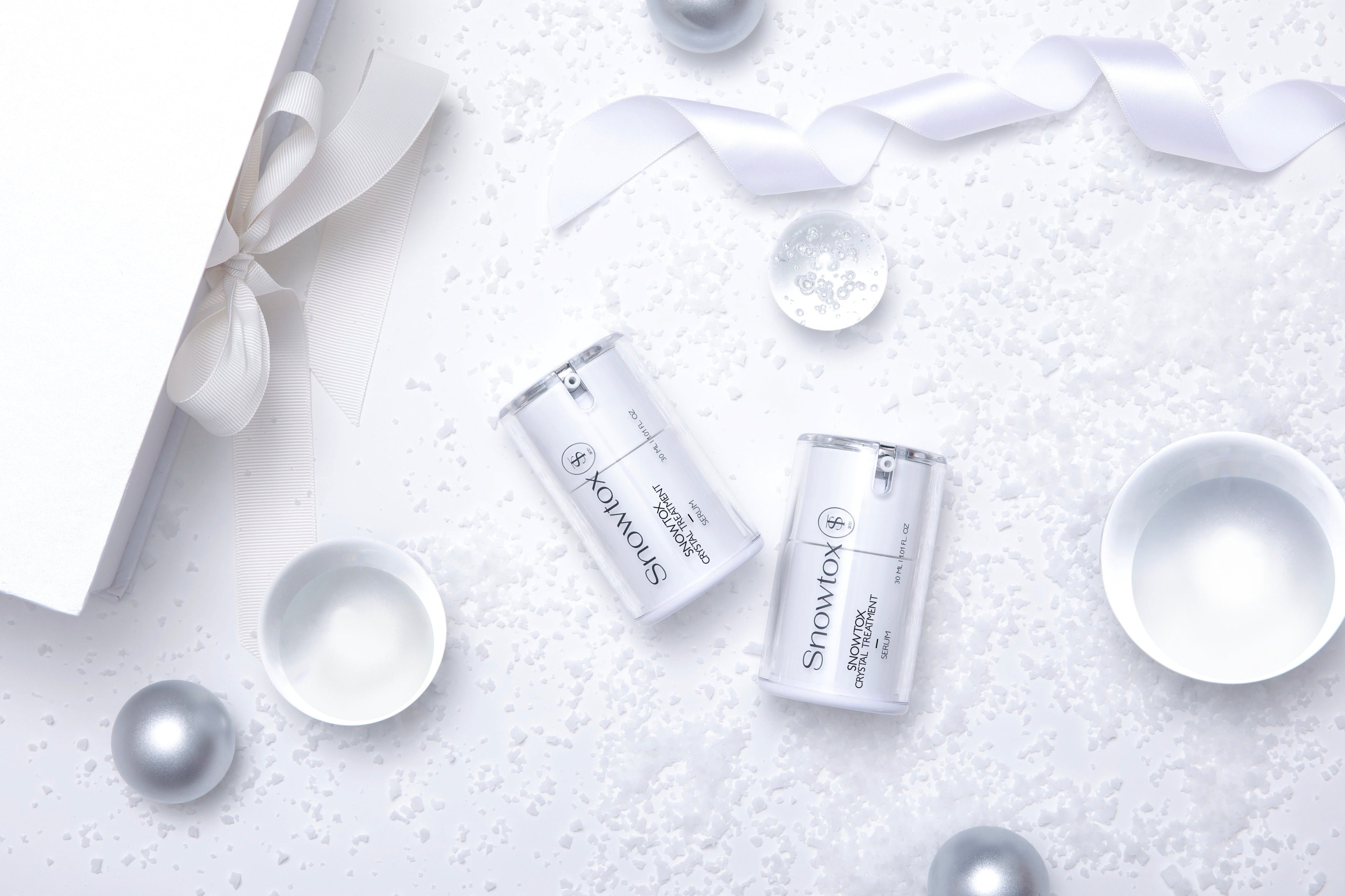 Snowtox Crystal Treatment Serum + Lip Plumper – Radiance &amp; Hydration Beauty Duo