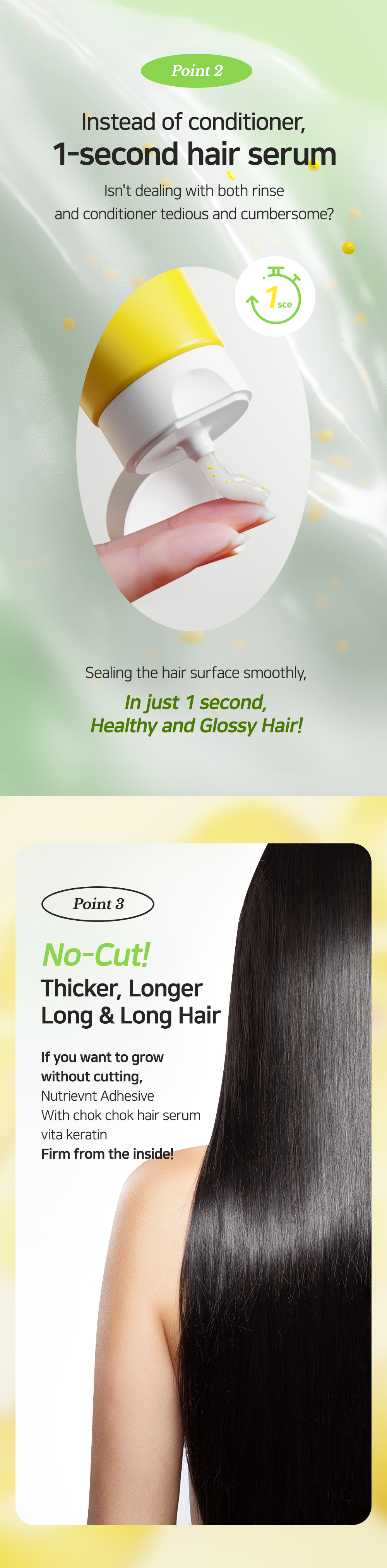 Salonhands Chok Chok Vita Keratin Hair Serum – Leave-In Repair for Dry &amp; Damaged Hair, 80ml (2.7 fl oz)