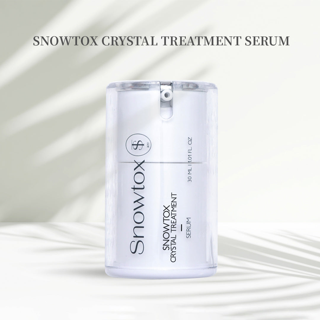 Snowtox Crystal Treatment Serum + Lip Plumper – Radiance &amp; Hydration Beauty Duo