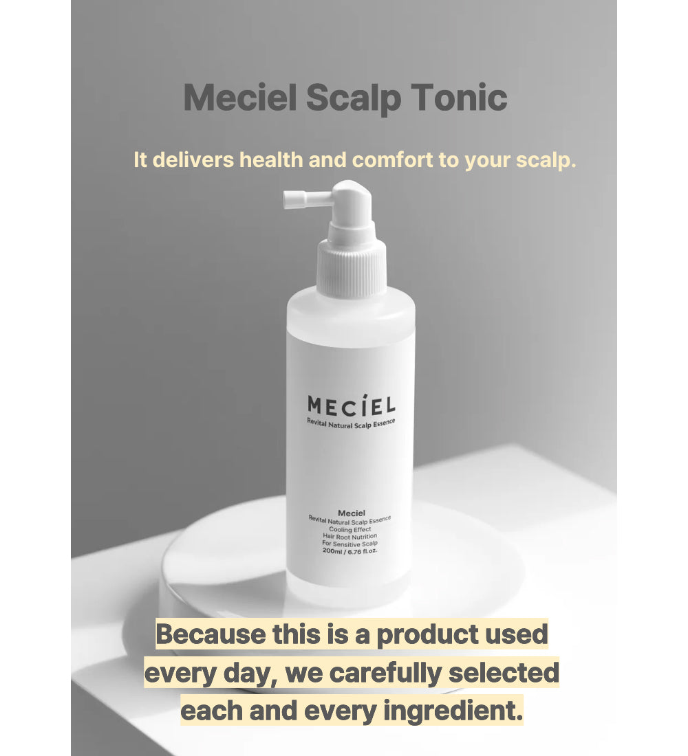 MECIEL Revital Natural Scalp Essence – Hydrating &amp; Soothing Scalp Treatment, 200ml (6.76 fl oz)