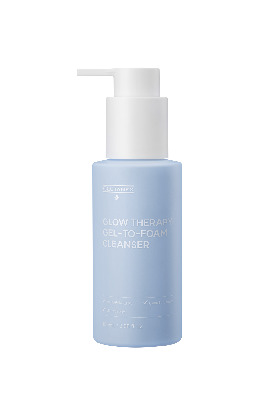 Glutanex Glow Therapy Gel-To-Foam Cleanser – Brightening &amp; Gentle Exfoliating Cleanser, 150ml (5.07 fl oz)