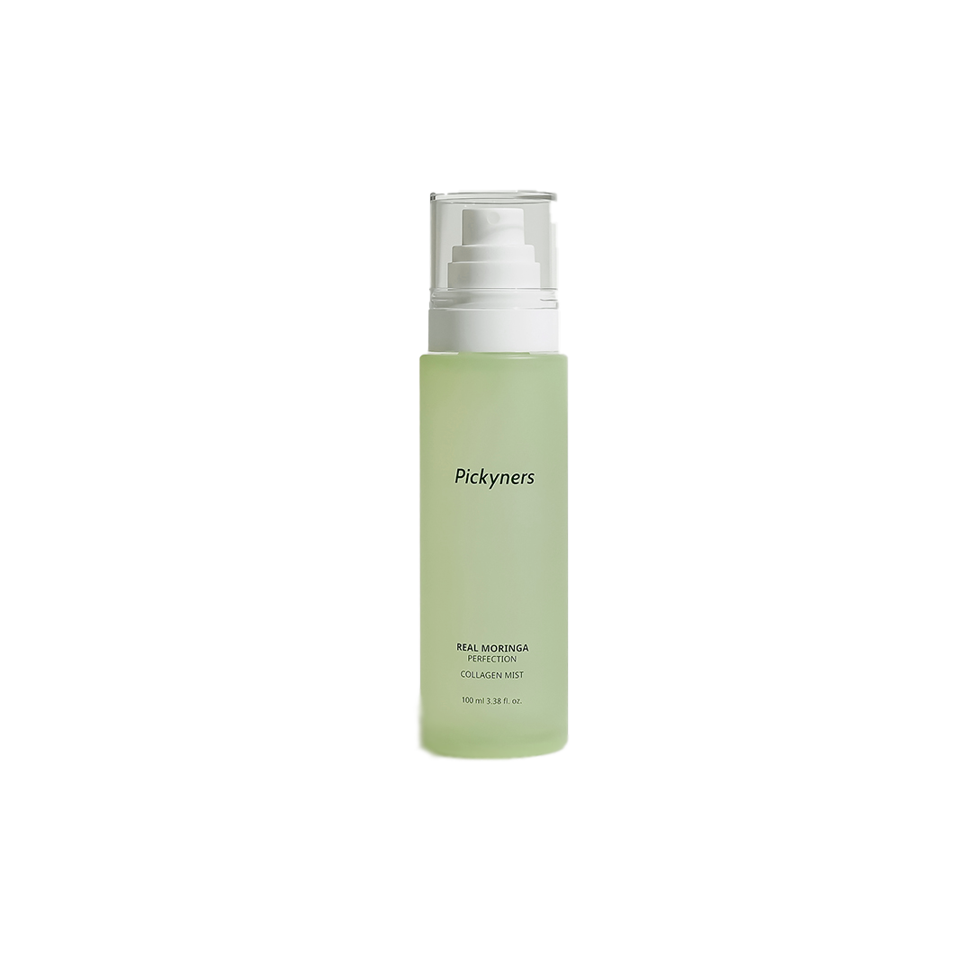 Pickyners Real Moringa Perfection Collagen Mist – Hydrating &amp; Balancing Facial Mist, 100ml (3.38 fl oz)