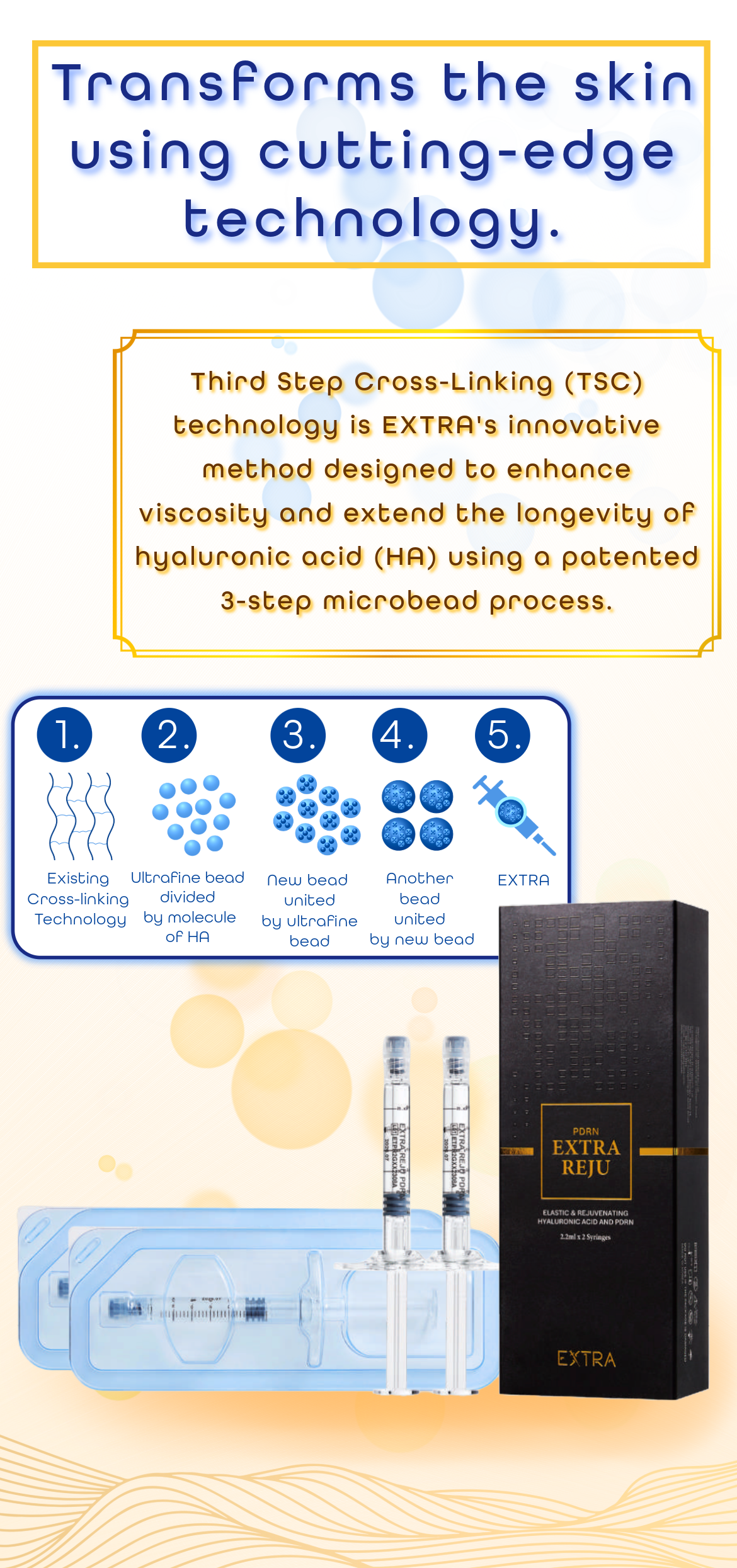 Extra Reju PDRN Skin Booster – Professional Hydration &amp; Skin Conditioning Care, 2.2ml x 2ea