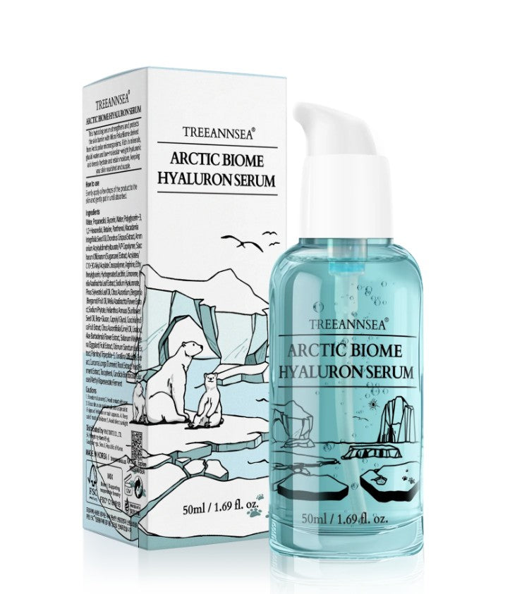 TREEANNSEA Arctic Biome Hyaluron Serum – Deep Hydration &amp; Barrier Care, 50ml (1.69 fl oz)