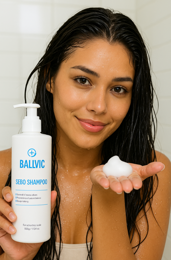 Ballvic Sebo Shampoo – Scalp Balance &amp; Soothing Care, 500g (17.6 oz)